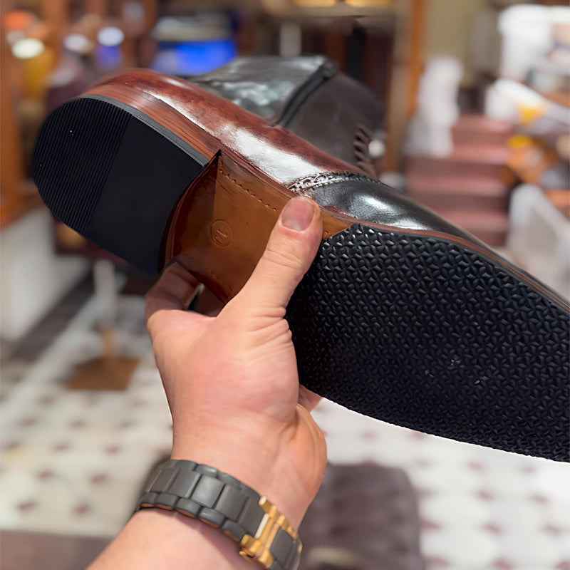 Men's Color Block Lace-up High-top Shoes