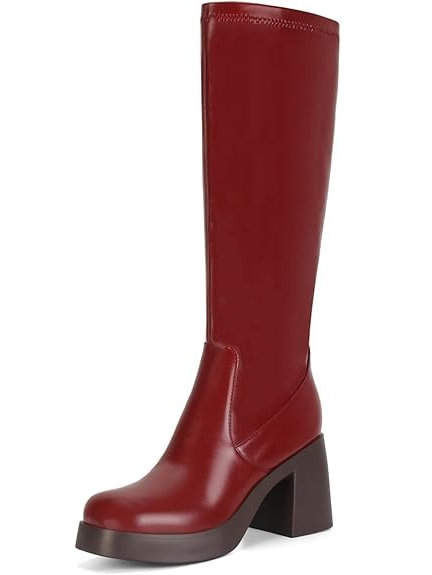 Women's Chunky Platform Knee-High Boots