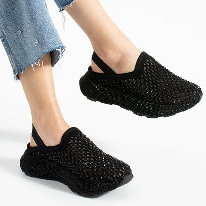 Rhinestone Sparkle Hollow Out Sandals