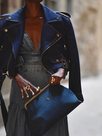 Casual Wide Lape Denim Jacket