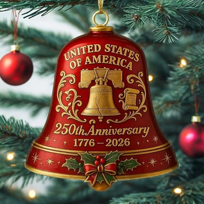 United States 250th Anniversary Bell Ornament