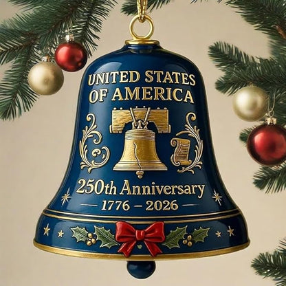 United States 250th Anniversary Bell Ornament