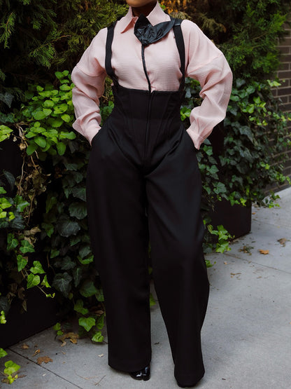 Suspender Rounded Corset Pants