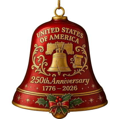 United States 250th Anniversary Bell Ornament