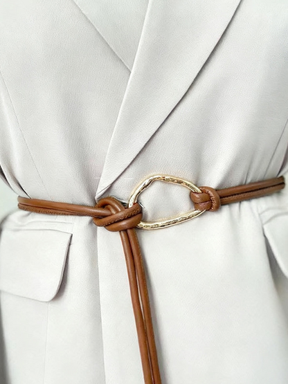 Adjustable PU Leather Belt