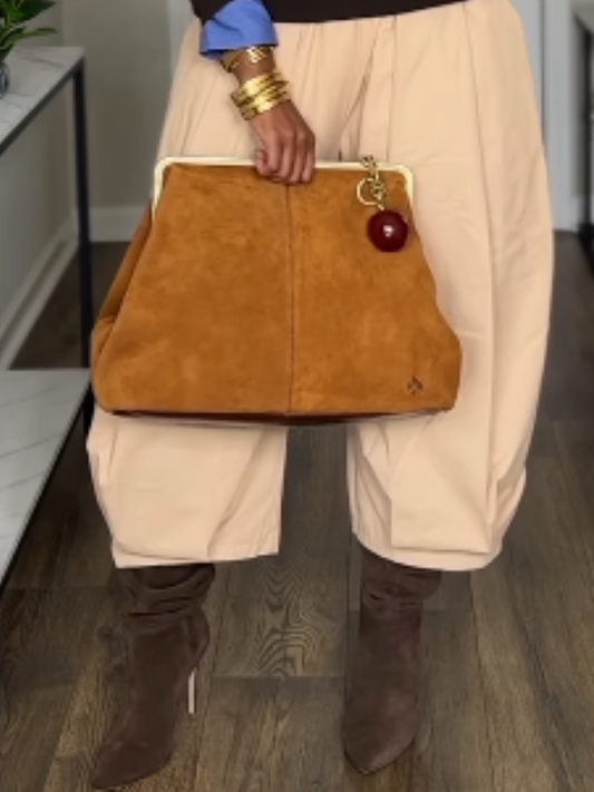 Women's Suede Detachable Shoulder Bag