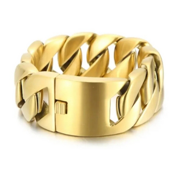 Wide Cuban Bracelet