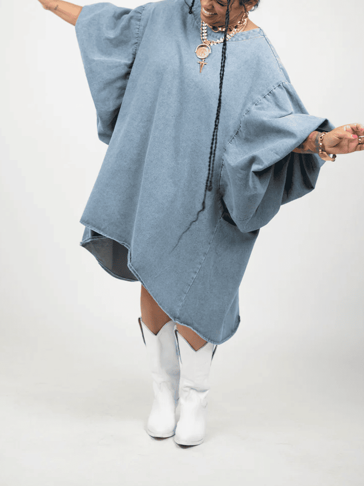 Oversized Loose Puff Sleeve Top