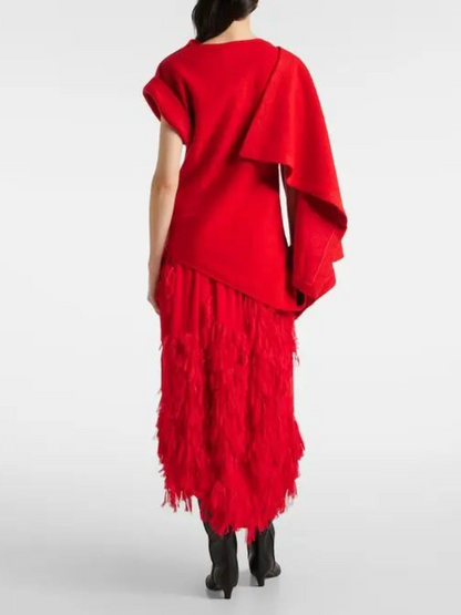 Asymmetrical Draped Top