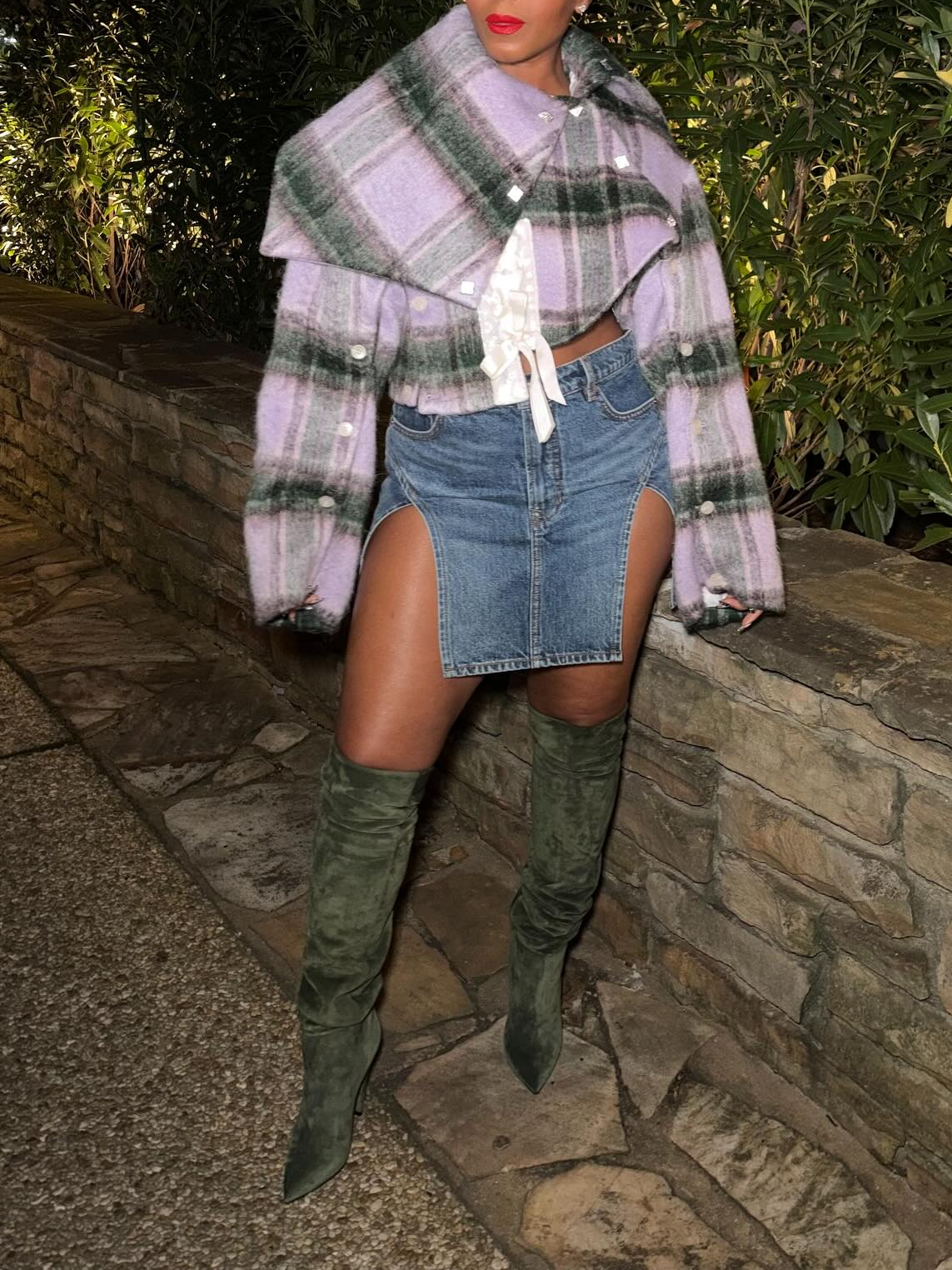 Pretty Plaid Cropped Jacket