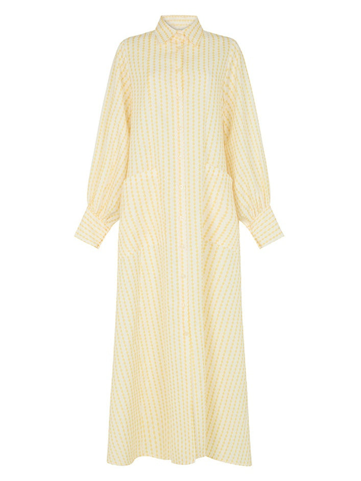 Diamond Striped Shirt Dress
