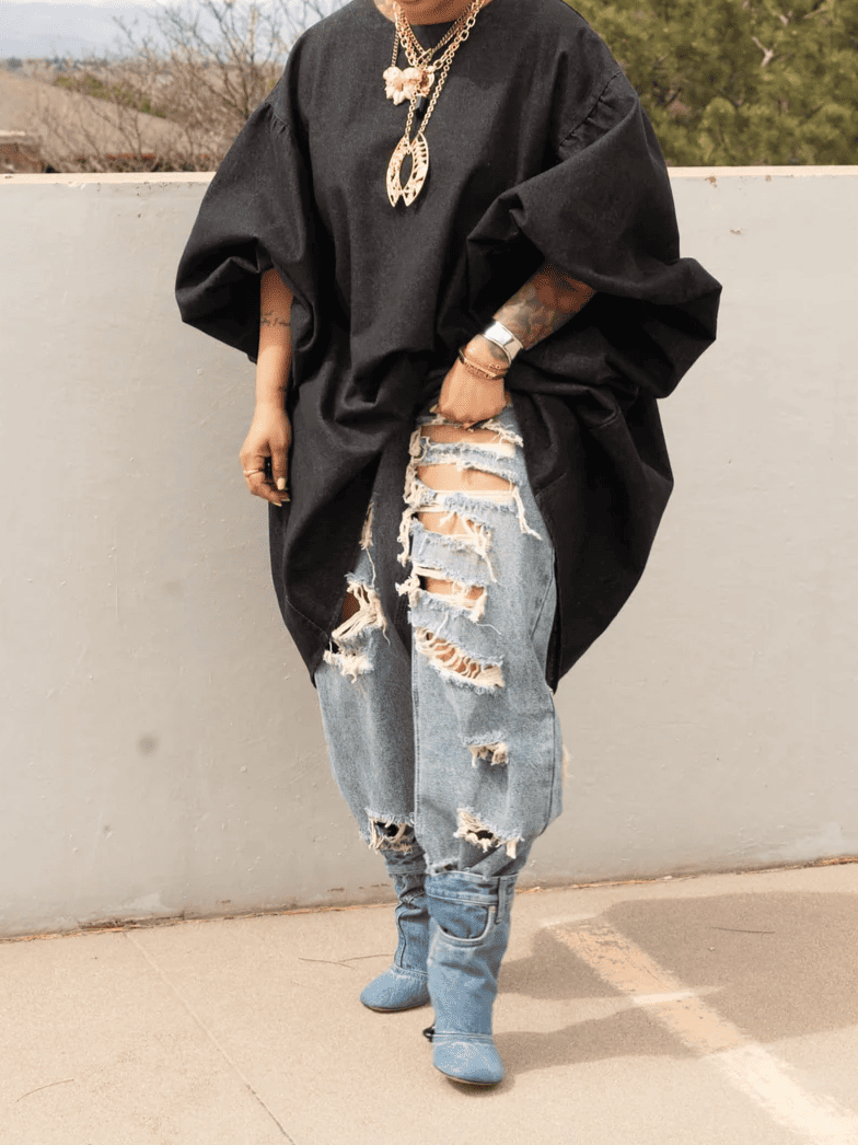 Oversized Loose Puff Sleeve Top