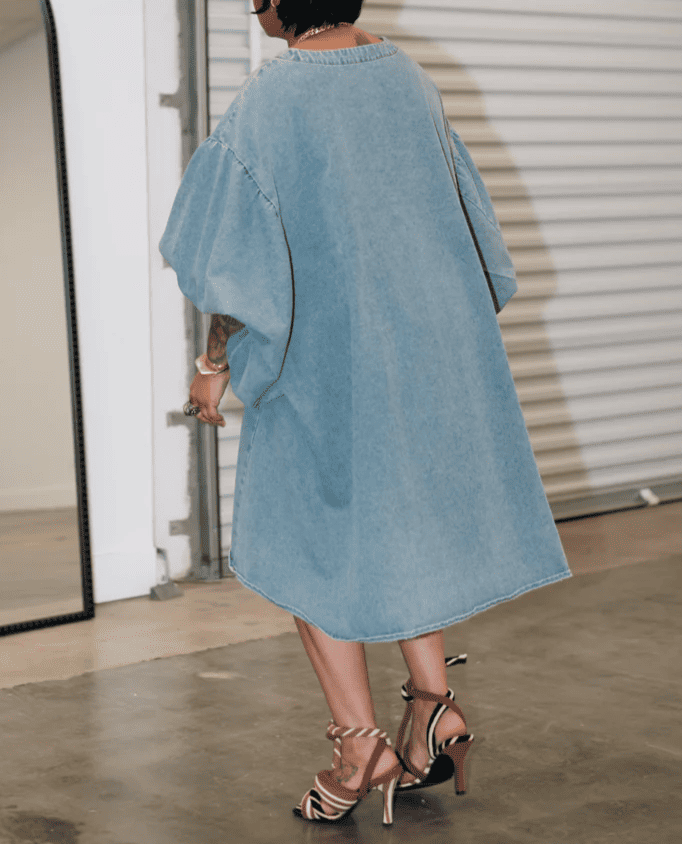 Oversized Loose Puff Sleeve Top