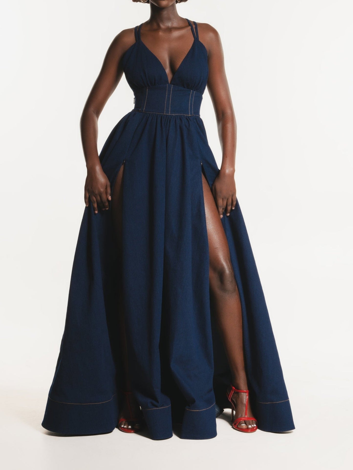 The Demure Denim Dress