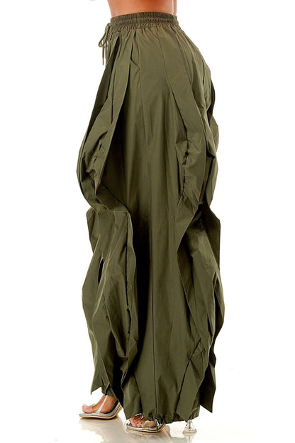 Wavy Oversized Wide Leg Pants