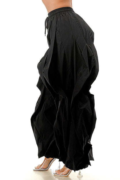 Wavy Oversized Wide Leg Pants