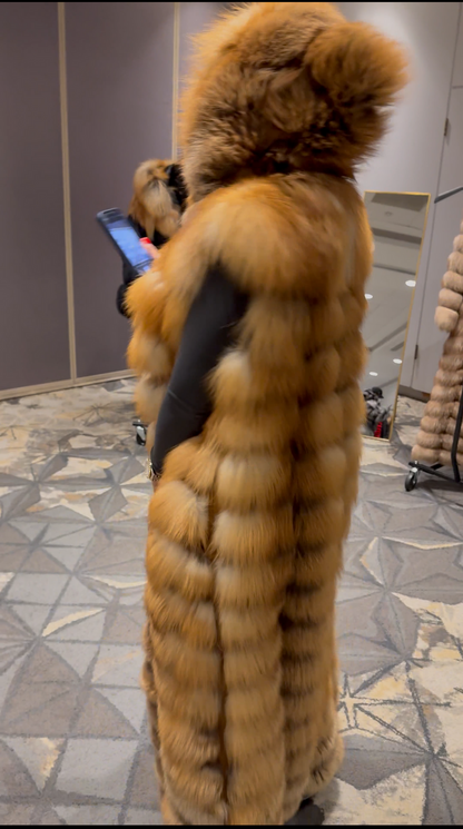 (🔥Hot Sale- 49% Off) Eco-friendly Fox Fur Full Length Vest