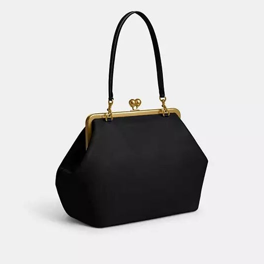 Large Clip-on Leather Bag