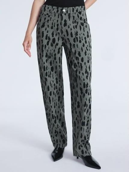 Animal Print Three-piece Set
