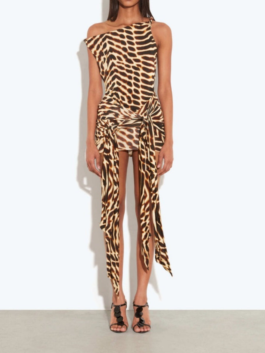 Animal Print Mini Dress