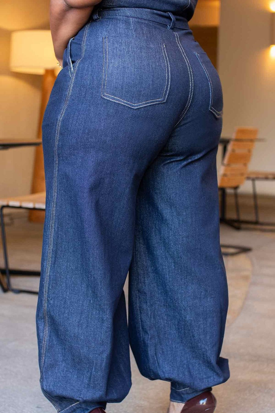 Halter Pant Denim Set