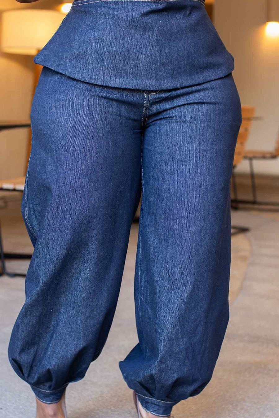 Halter Pant Denim Set