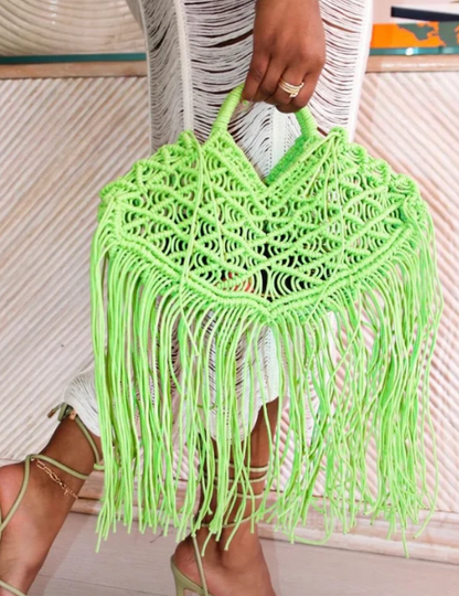 Fringe Tote Clutch