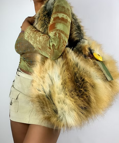 Stylish Flush Fur Bag