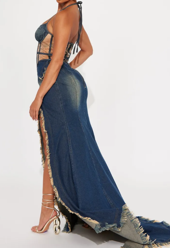 Fab Denim Maxi Dress