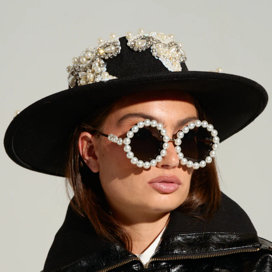 Statement Pearl Hat