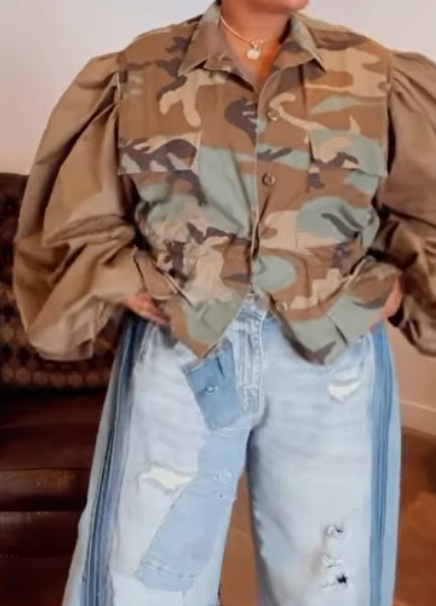 Camouflage Patchwork Jacket