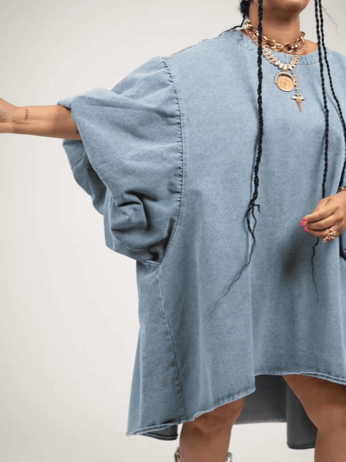 Oversized Loose Puff Sleeve Top