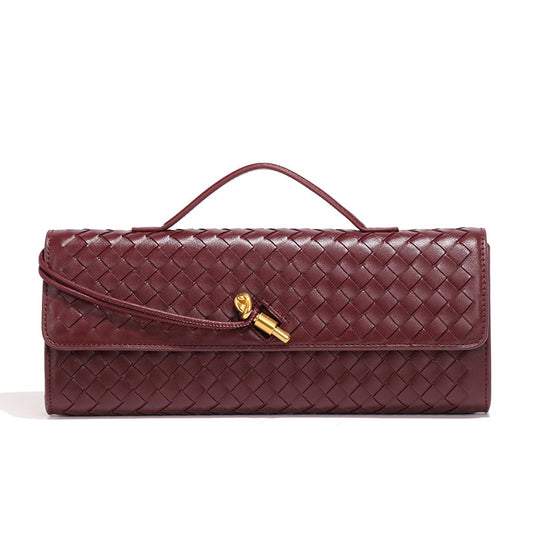 Hand-woven Soft PU Leather Bag
