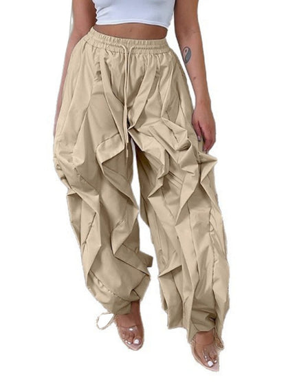 Wavy Oversized Wide Leg Pants