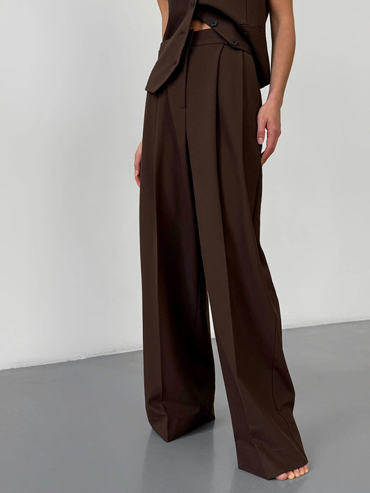 Straight-leg Suit Pants