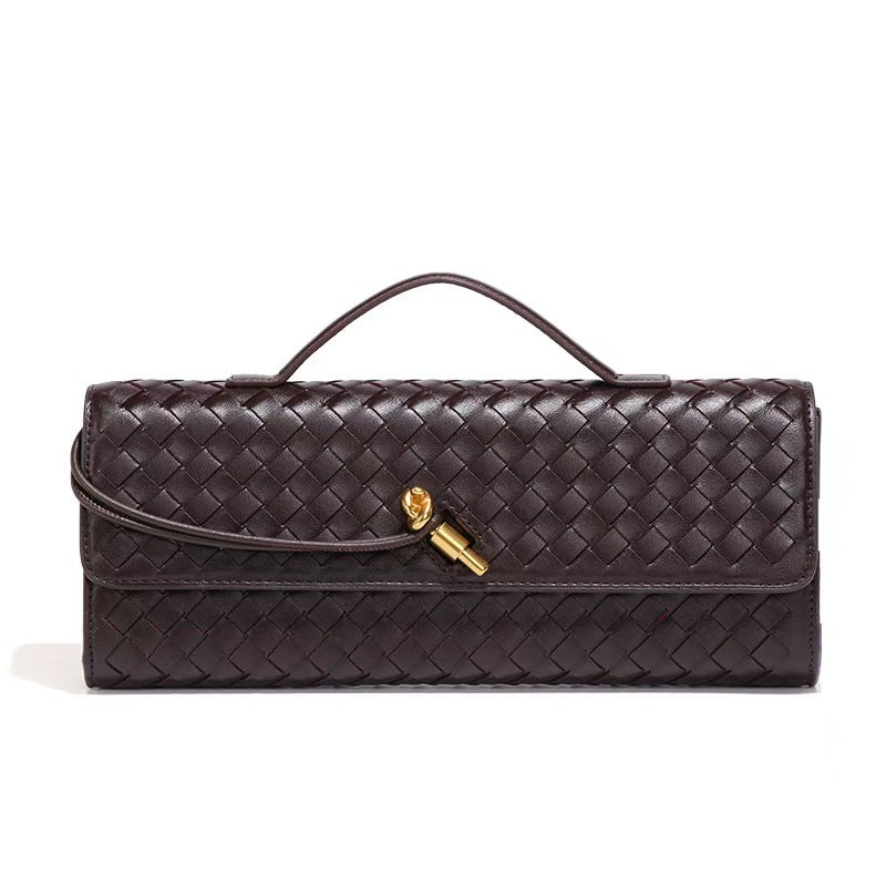 Hand-woven Soft PU Leather Bag
