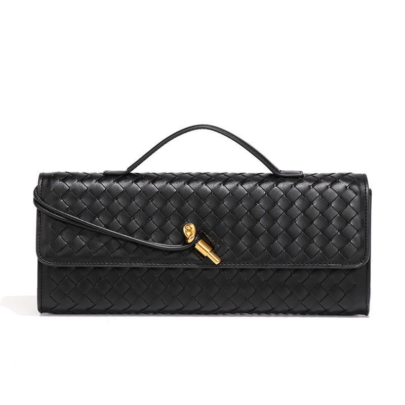 Hand-woven Soft PU Leather Bag