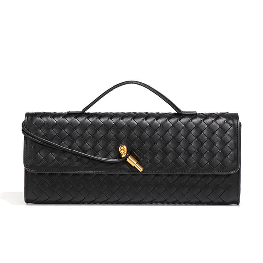 Hand-woven Soft PU Leather Bag