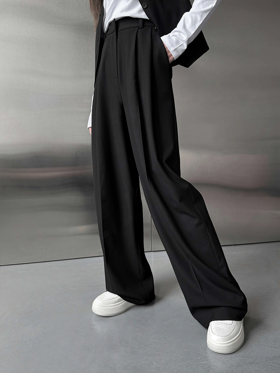 Straight-leg Suit Pants