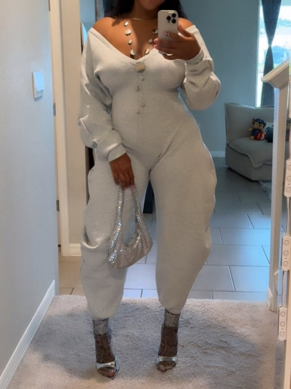 Comfy Cozy Sweatshirt Jumpsuit