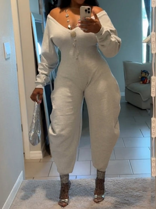 Comfy Cozy Sweatshirt Jumpsuit