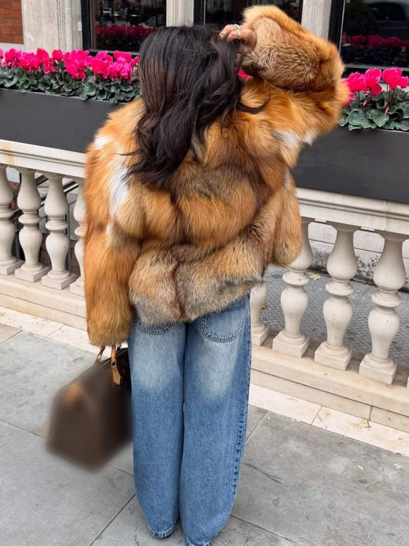 Luxury Fox Fur Coat