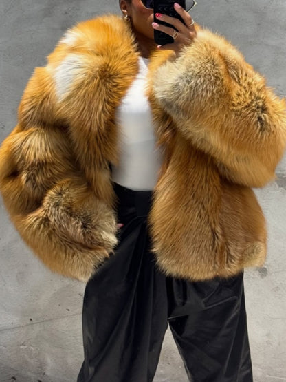 Luxury Fox Fur Coat