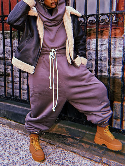 Casual Jogging Pants Two-pieces Set