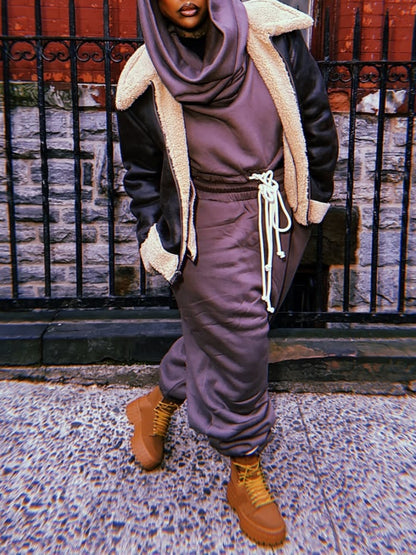 Casual Jogging Pants Two-pieces Set