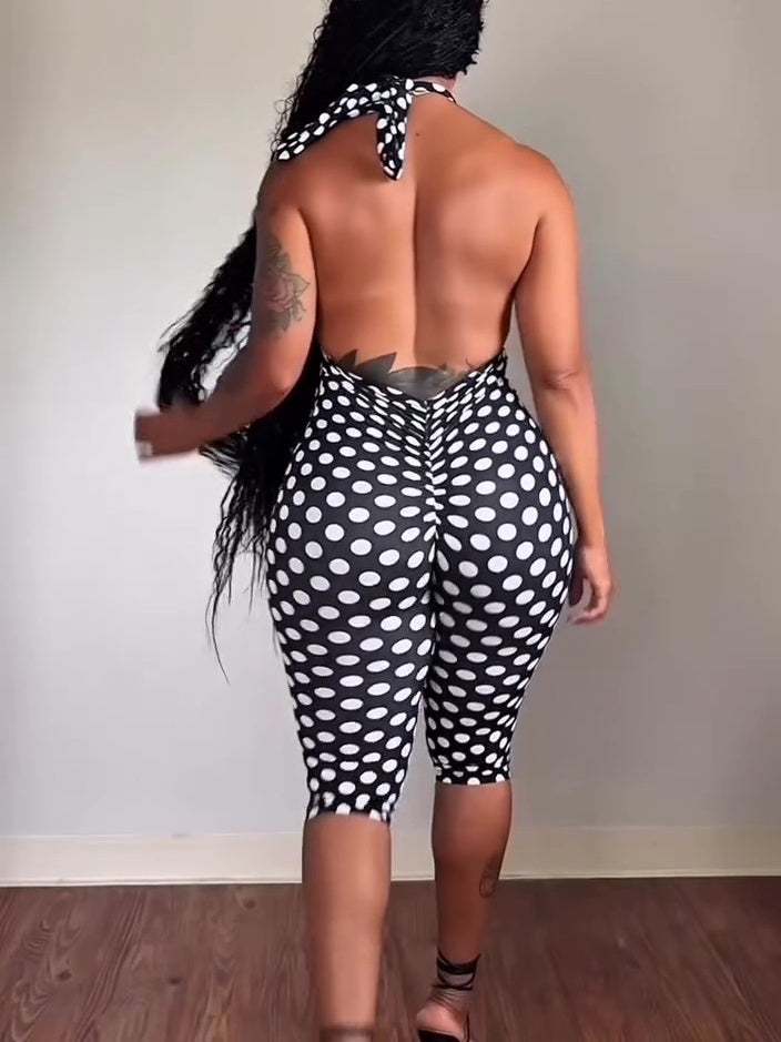 Sleeveless Bodycon Backless Jumpsuit