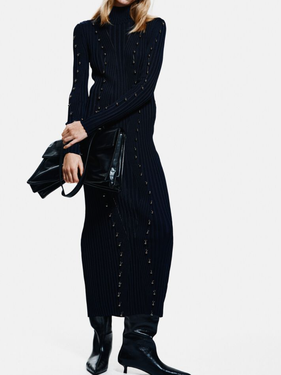 Turtleneck Knitted Dress