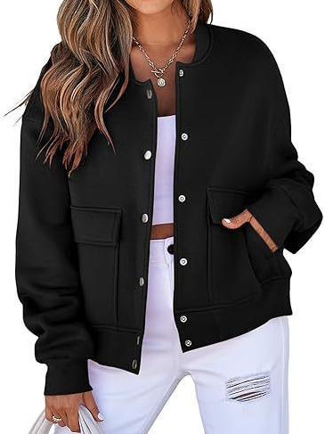 Cropped Bomber Jacket