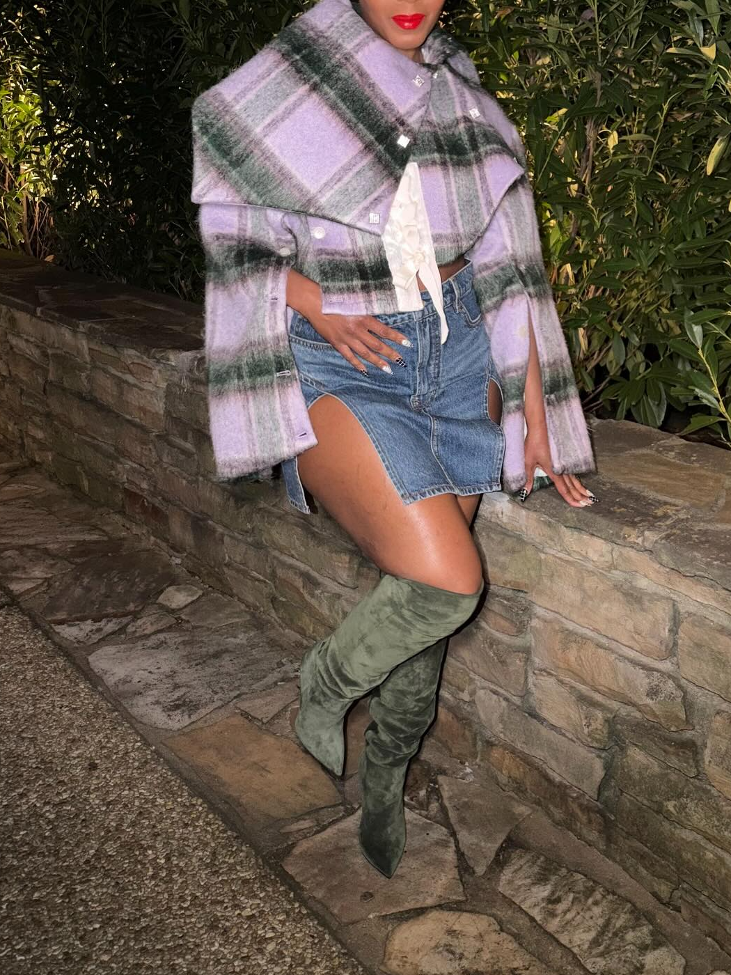 Pretty Plaid Cropped Jacket
