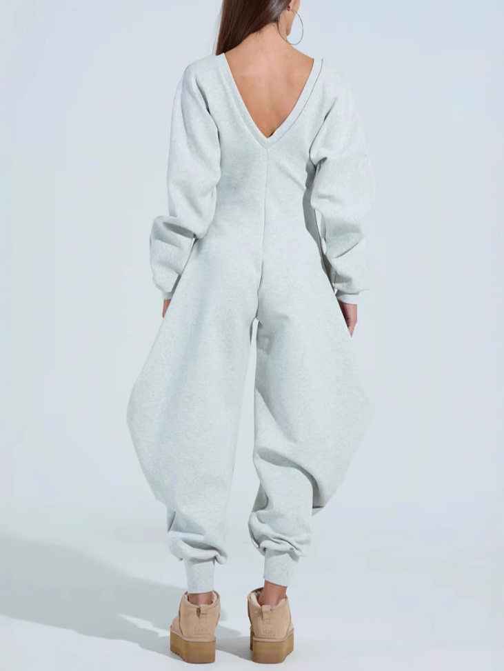 Comfy Cozy Sweatshirt Jumpsuit
